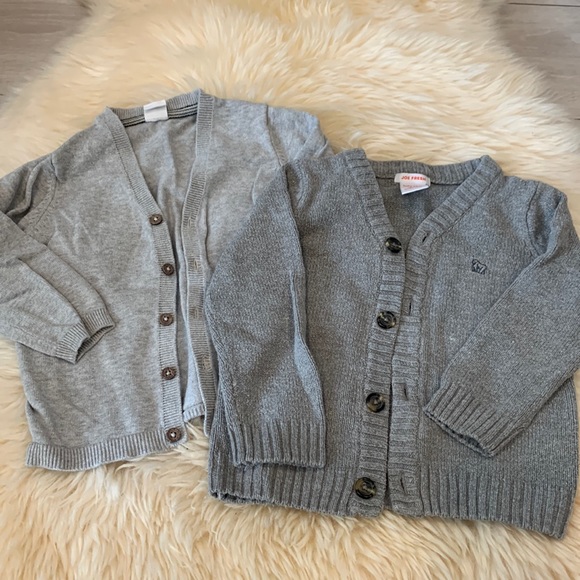 Joe Fresh and H&M Gray Cardigans in Sizes 12-18M and 18-24M - Picture 1 of 12